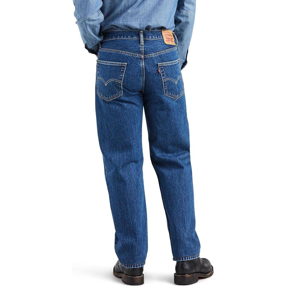 Levi's 550 Relaxed Fit 42x34 Men's Cotton Straight Leg Jeans Dark Stonewash NWT - Picture 2 of 7